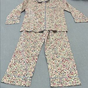 Crewcuts Floral Kids Pajama Set - Pink and Blue